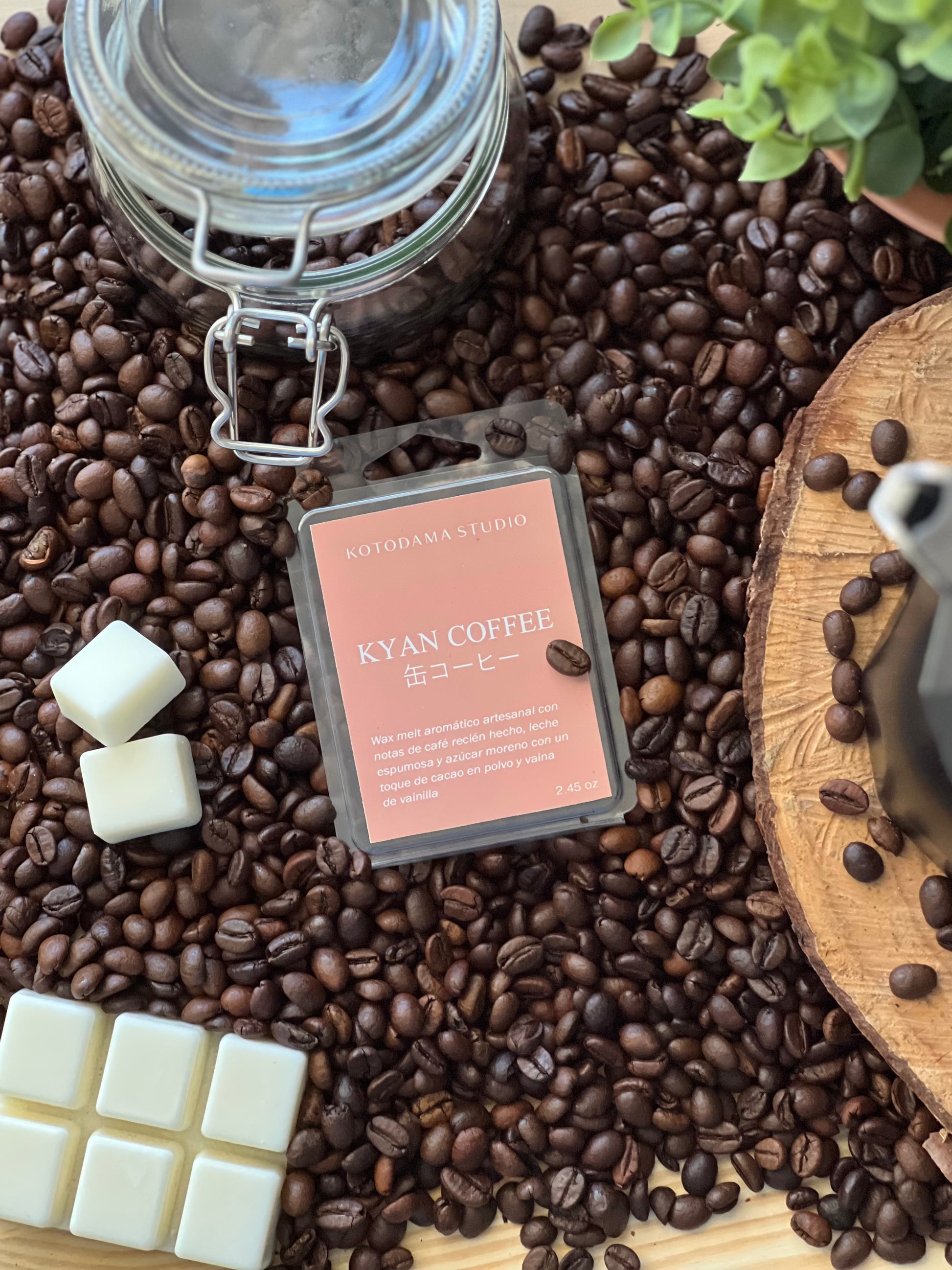 Wax melts aromáticos para perfumar tu hogar con aromas inspirados en Japón, aroma KYAN COFFEE