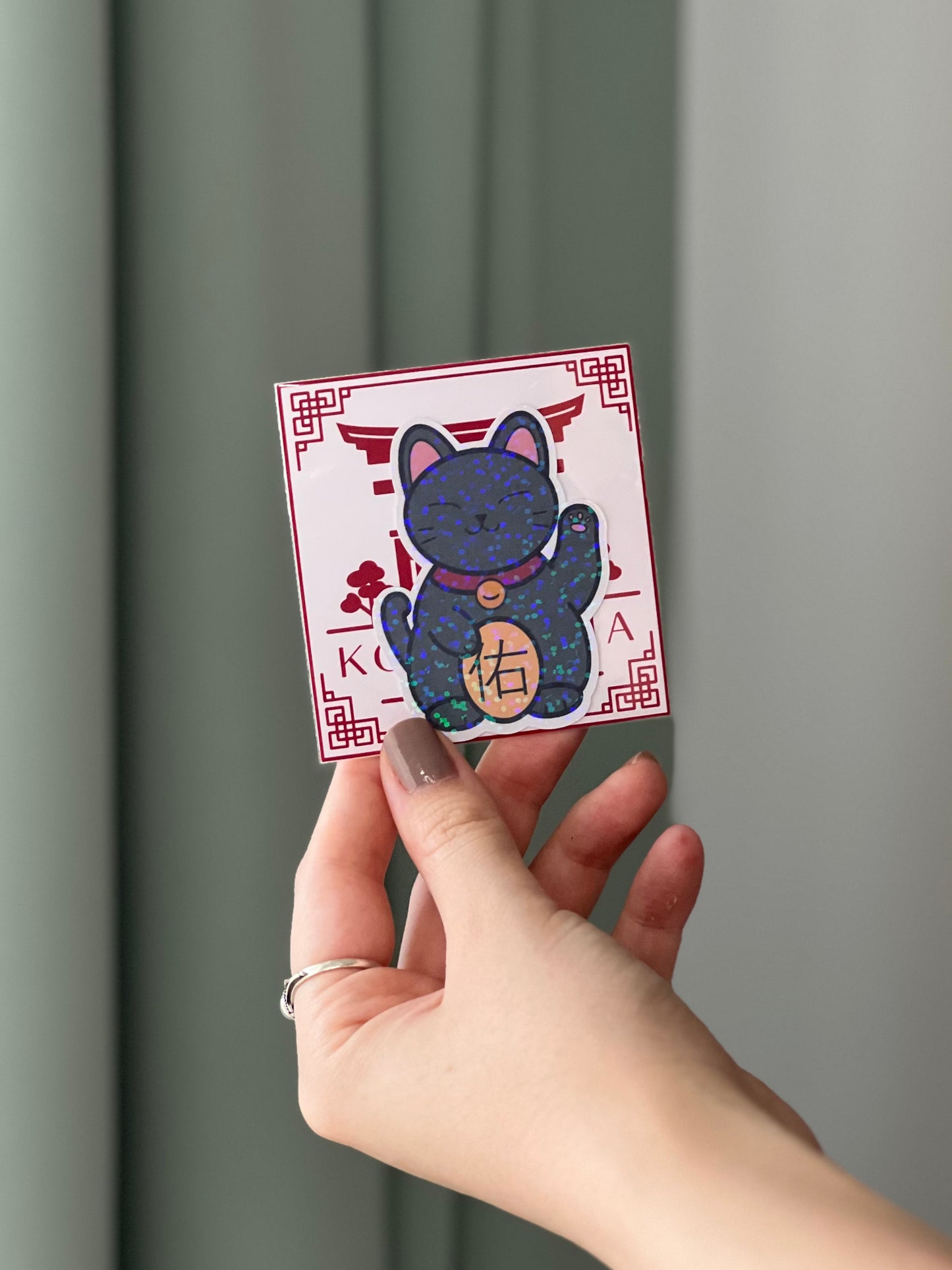 Stickers holográficos Lucky Neko